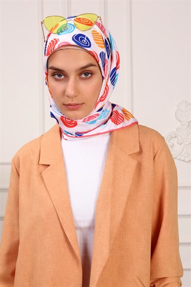 Dora Twill Scarf Powder