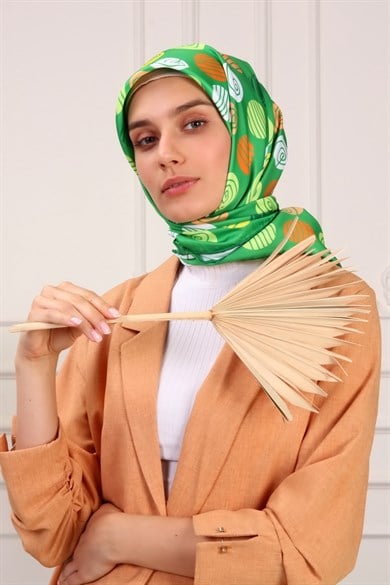 Dora Twill Scarf Green
