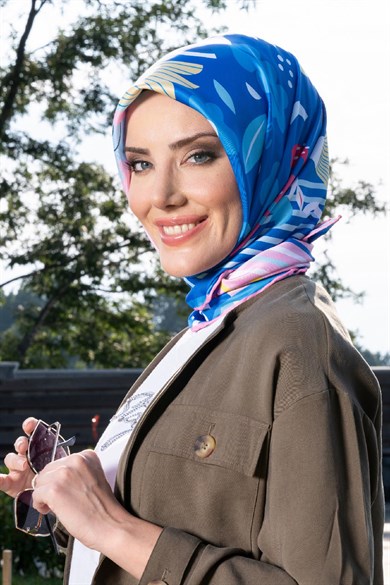 Eyalen Twill Scarf Blue