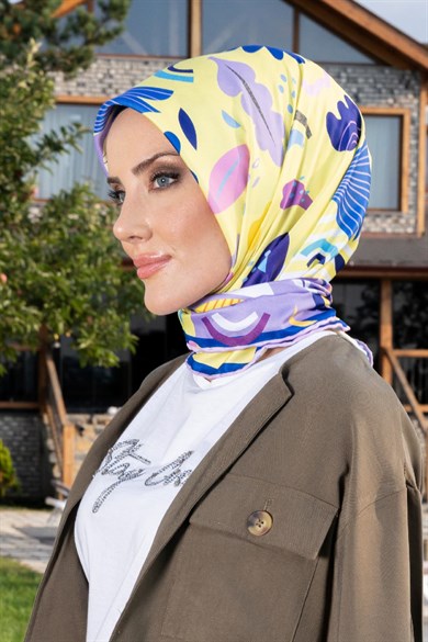 Eyalen Twill Scarf Purple