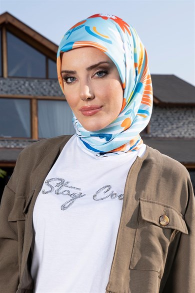 Eyalen Twill Scarf Turquiose