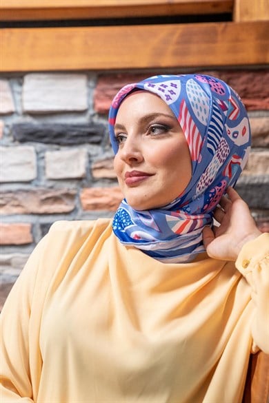 Helisia Twill Scarf Indigo