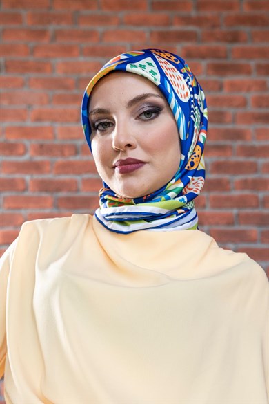 Helisia Twill Scarf Sax