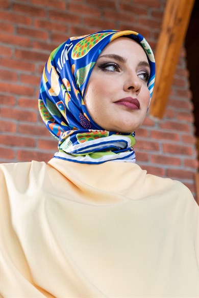 Helisia Twill Scarf Sax