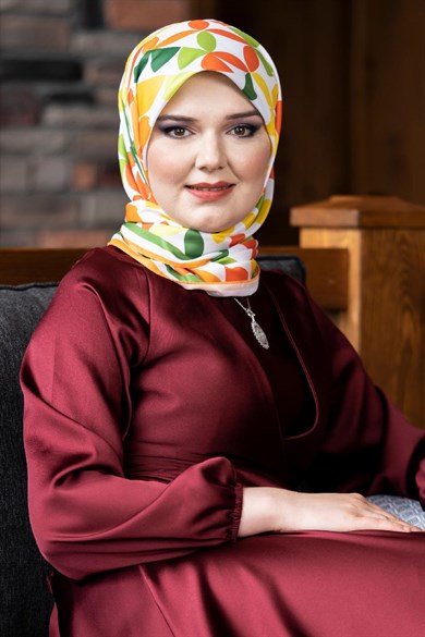 Laura Twill Scarf Orange