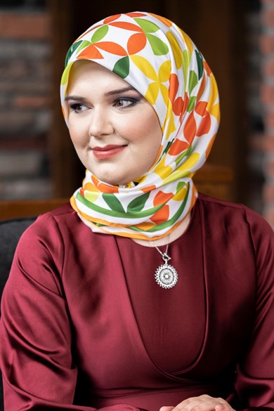 Laura Twill Scarf Orange