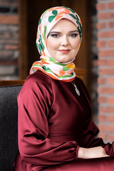 Laura Twill Scarf Powder