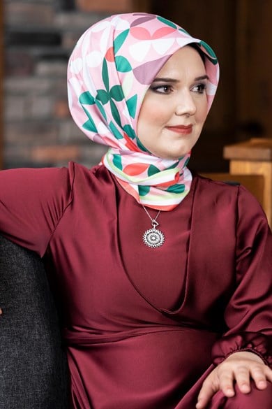 Laura Twill Scarf Pink