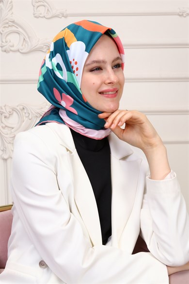 Let It Go Twill Scarf Petrol