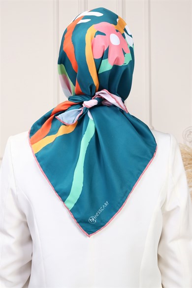 Let It Go Twill Scarf Petrol