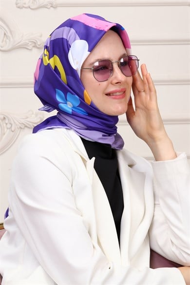 Let It Go Twill Scarf Purple