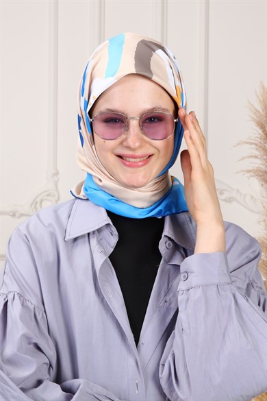 Let It Go Twill Scarf Blue