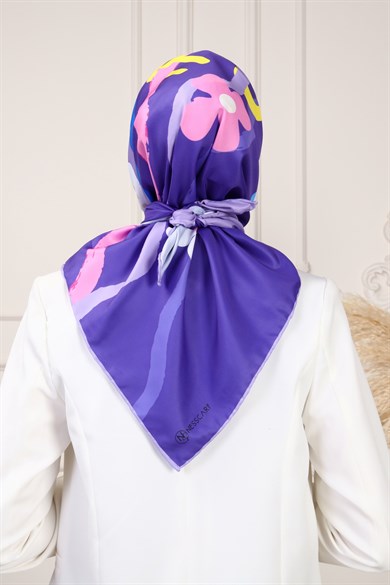 Let It Go Twill Scarf Purple