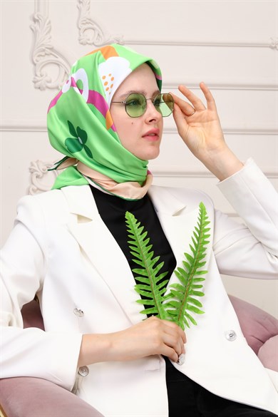 Let It Go Twill Scarf Green