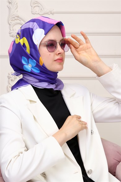 Let It Go Twill Scarf Purple