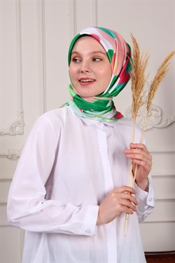 Lia Twilll Scarf Green