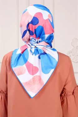 Lia Twill Scarf Blue