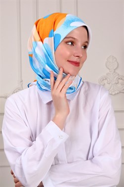 Lia Twill Scarf Turquiose