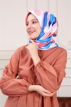 Lia Twill Scarf Blue
