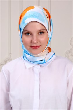 Lia Twill Scarf Turquiose