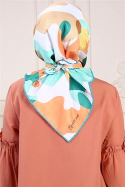Lia Twill Scarf Turquiose