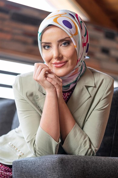 Lilith Twill Scarf Green