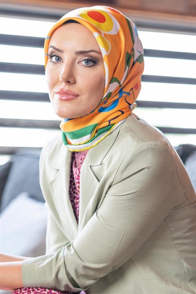 Lilith Twill Scarf Orange