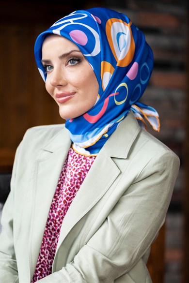 Lilith Twill Scarf Blue