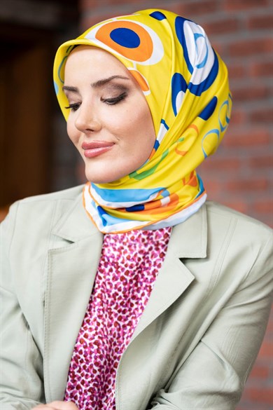 Lilith Twill Scarf Yellow