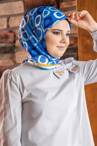 Loly Twill Scarf Indigo