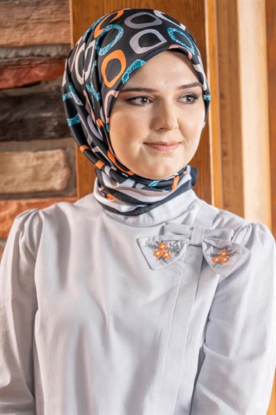 Loly Twill Scarf Black