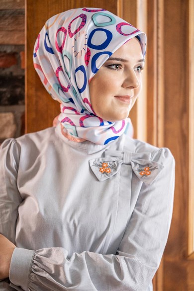 Loly Twill Scarf Powder