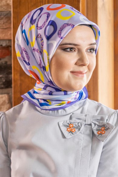 Loly Twill Scarf Lilac