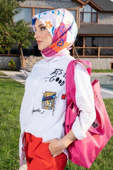 Lost Twill Scarf Powder