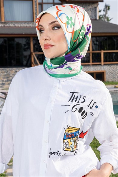 Lost Twill Scarf Green