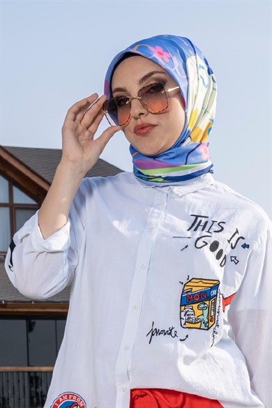 Lost Twill Scarf Indigo