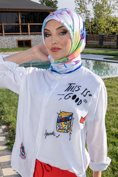 Lost Twill Scarf Indigo