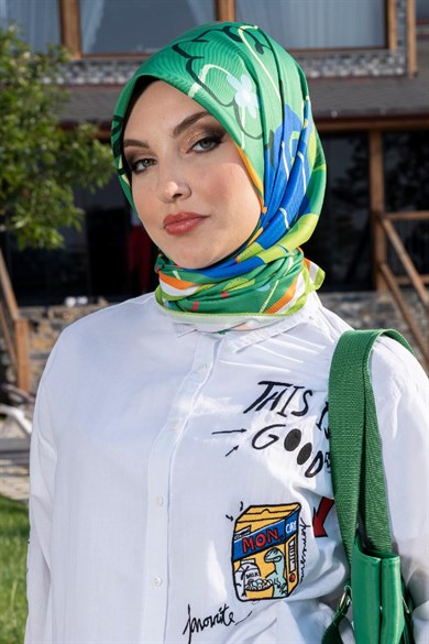 Lost Twill Scarf Green