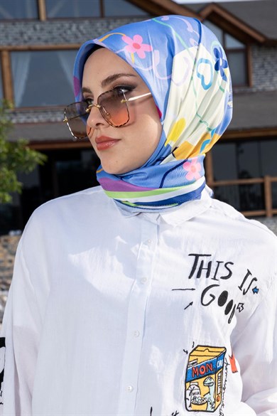 Lost Twill Scarf Indigo