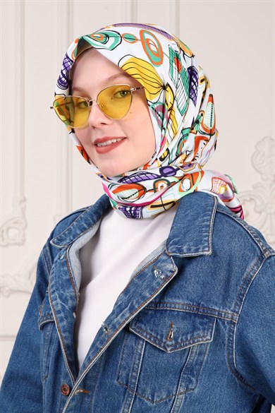 Mathilda Twill Scarf Green