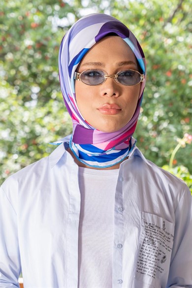 Mikasa Twill Scarf Blue