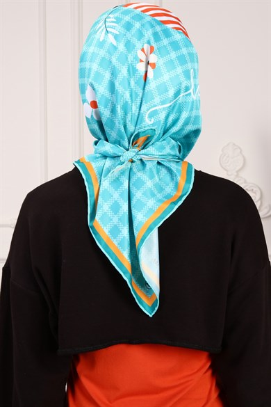 Mirala Twill Scarf Turquiose