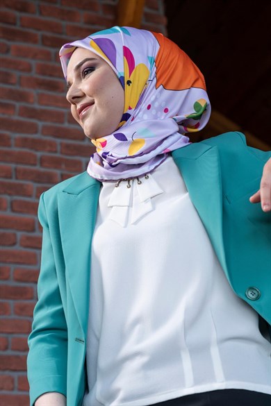 Monica Twill Scarf Lilac