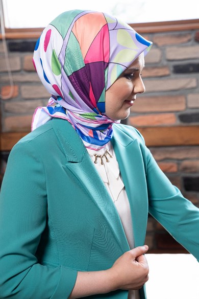 Monica Twill Scarf Purple