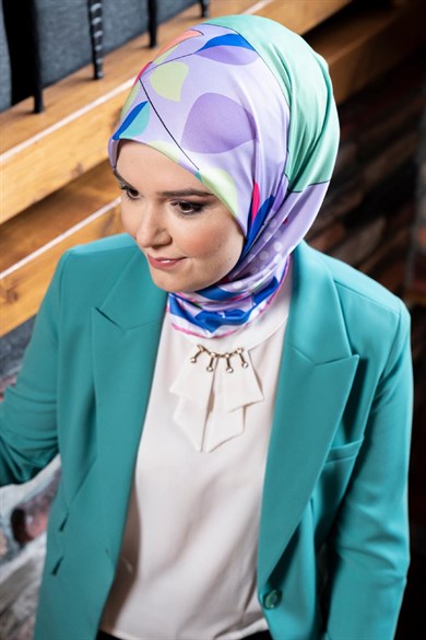 Monica Twill Scarf Purple