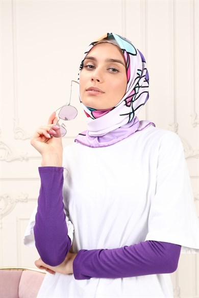 Nemesis Twill Scarf Lilac