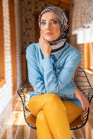 Nes Twill Scarf Black