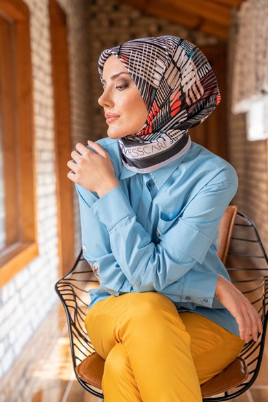 Nes Twill Scarf Black