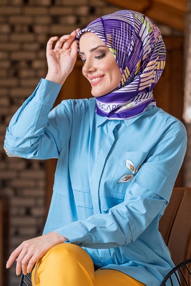 Nes Twill Scarf Purple