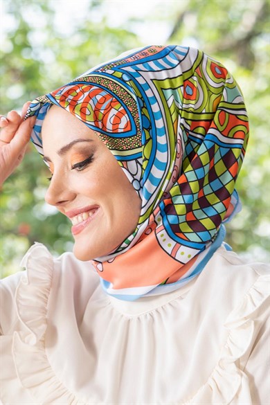 Nevina Twill Scarf Orange